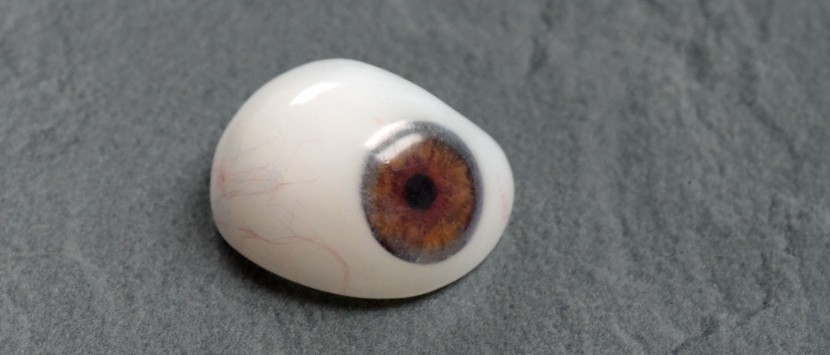 Ocular prosthesis made of plastic